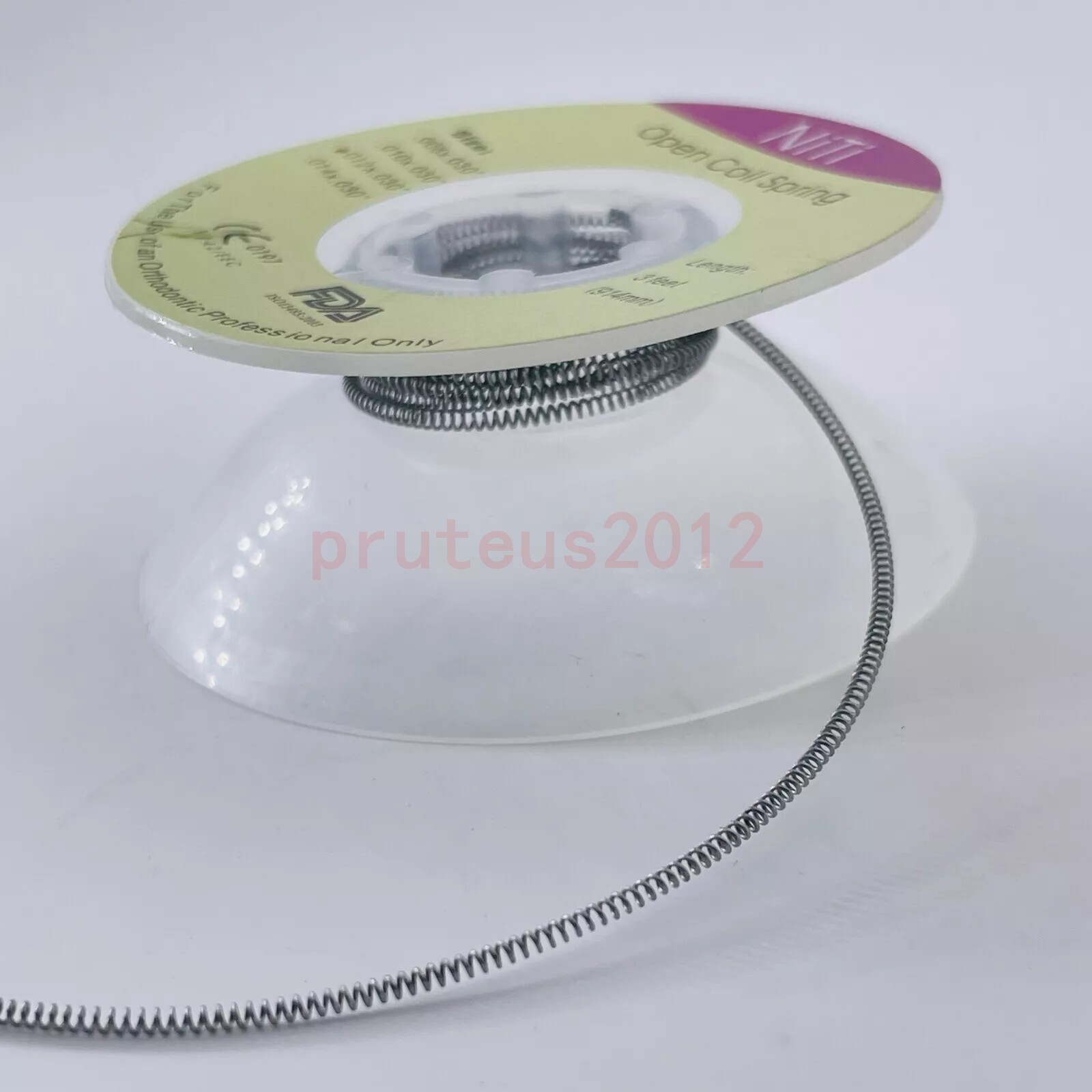 Dental Orthodontic Niti Open Coil Spring Spool Dia.012 *030 ” inch 914mm 1 Roll
