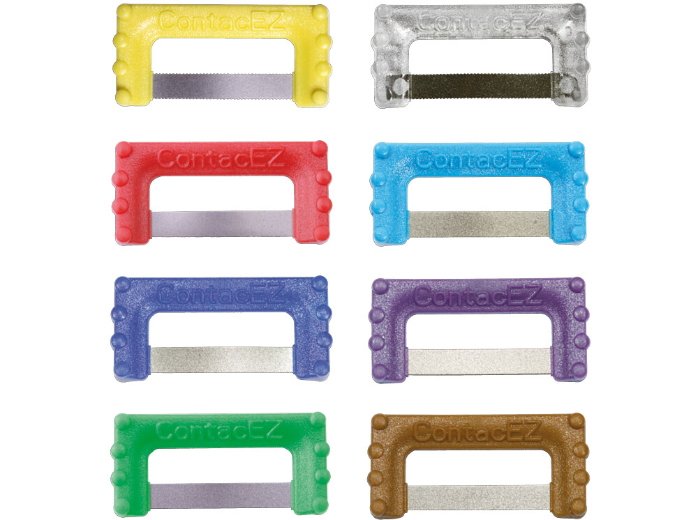 ContacEZ Dental IPR Strips 0.07-0.30mm 32007 ASSORTED Diamond Autoclavable