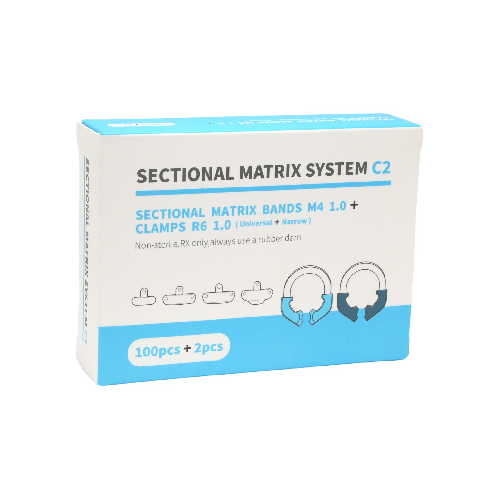 Dental Sectional Matrix System Kit Autoclavable Matrix Band Ring Fit Palodent V3