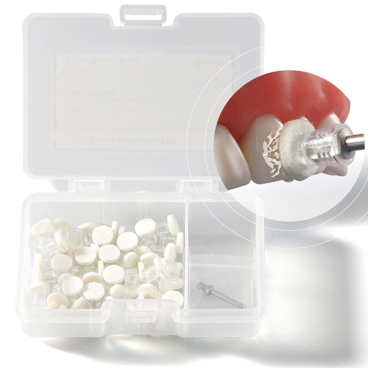 Kit de Discos de Pulido de Pasta de Composite Dental 50Pcs Discos Desechables