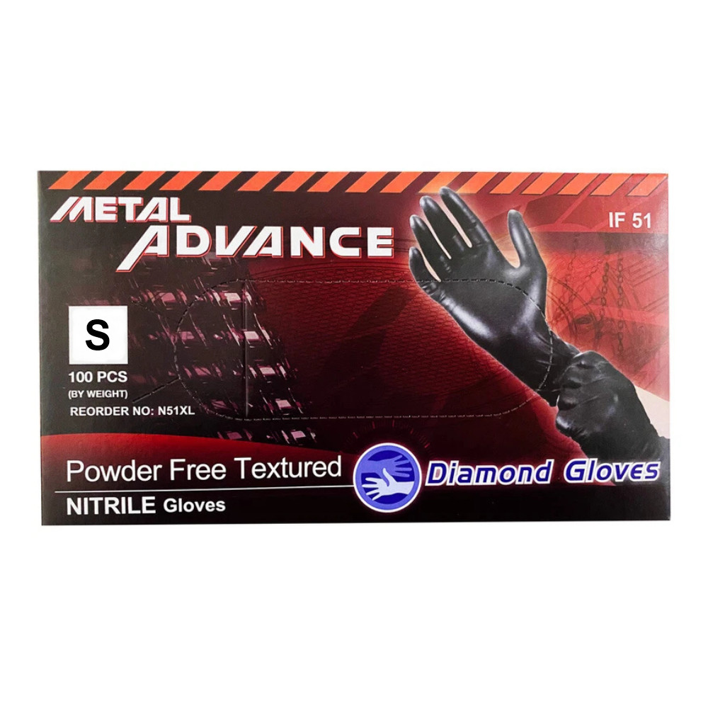 Black Nitrile Exam Gloves 5 Mil | Powder Free Latex Free | 100 Count Disposable