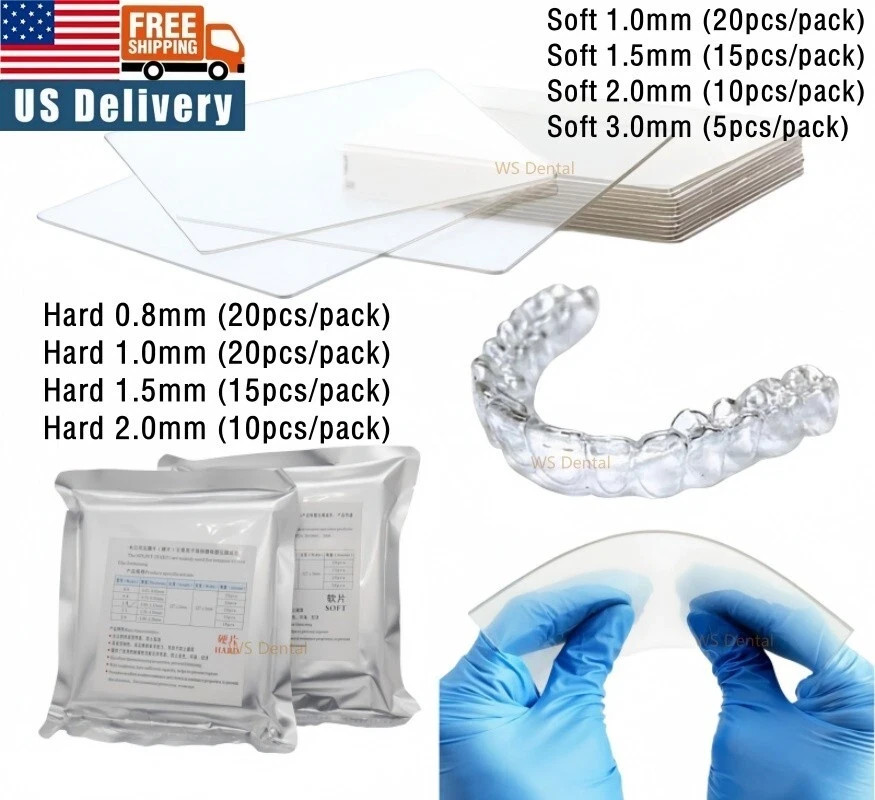 Dental Lab Splint Thermoforming Material Orthodontic Vacuum Forming Hard Soft