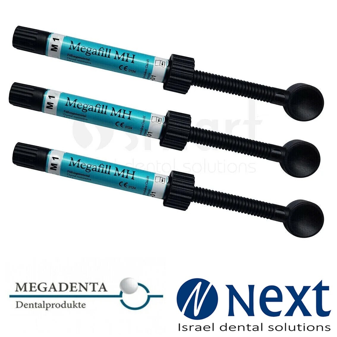 Lot x 3 Dental universal Composite Megafill White MEGADENTA Bleach M1