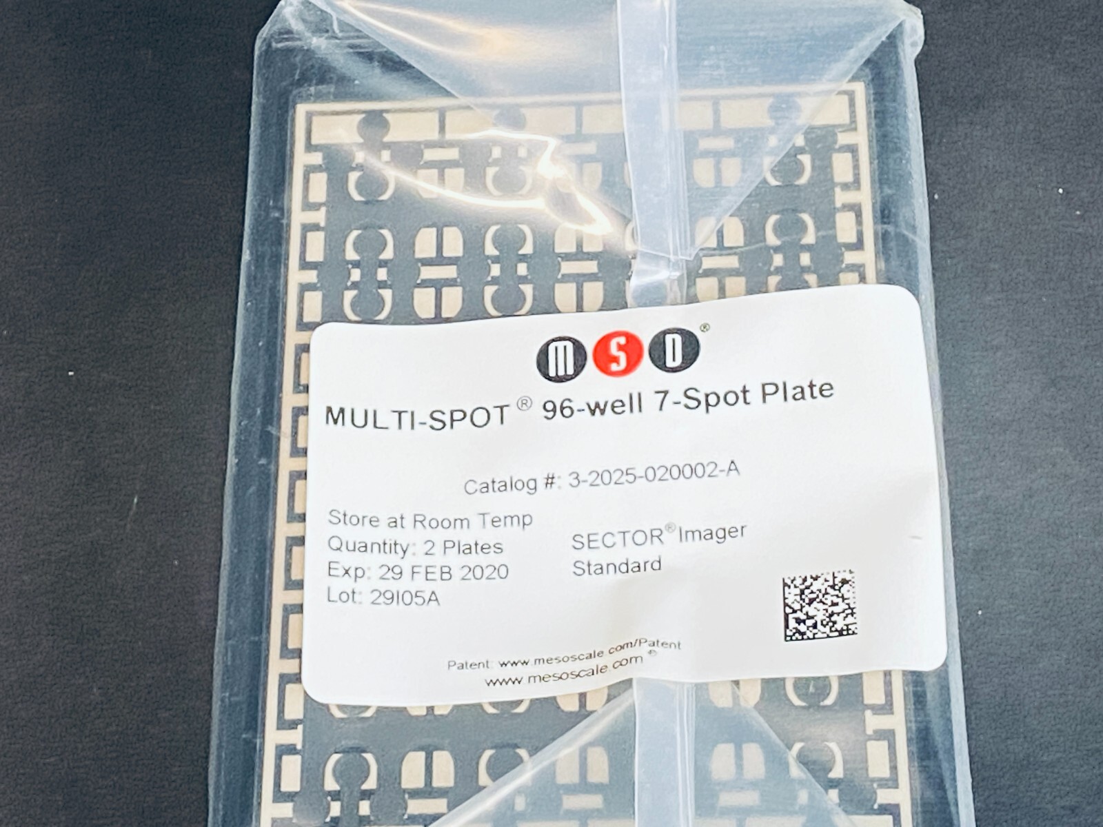 MSD Multi-Spot Microplate 96 Well Total of 2 Plates