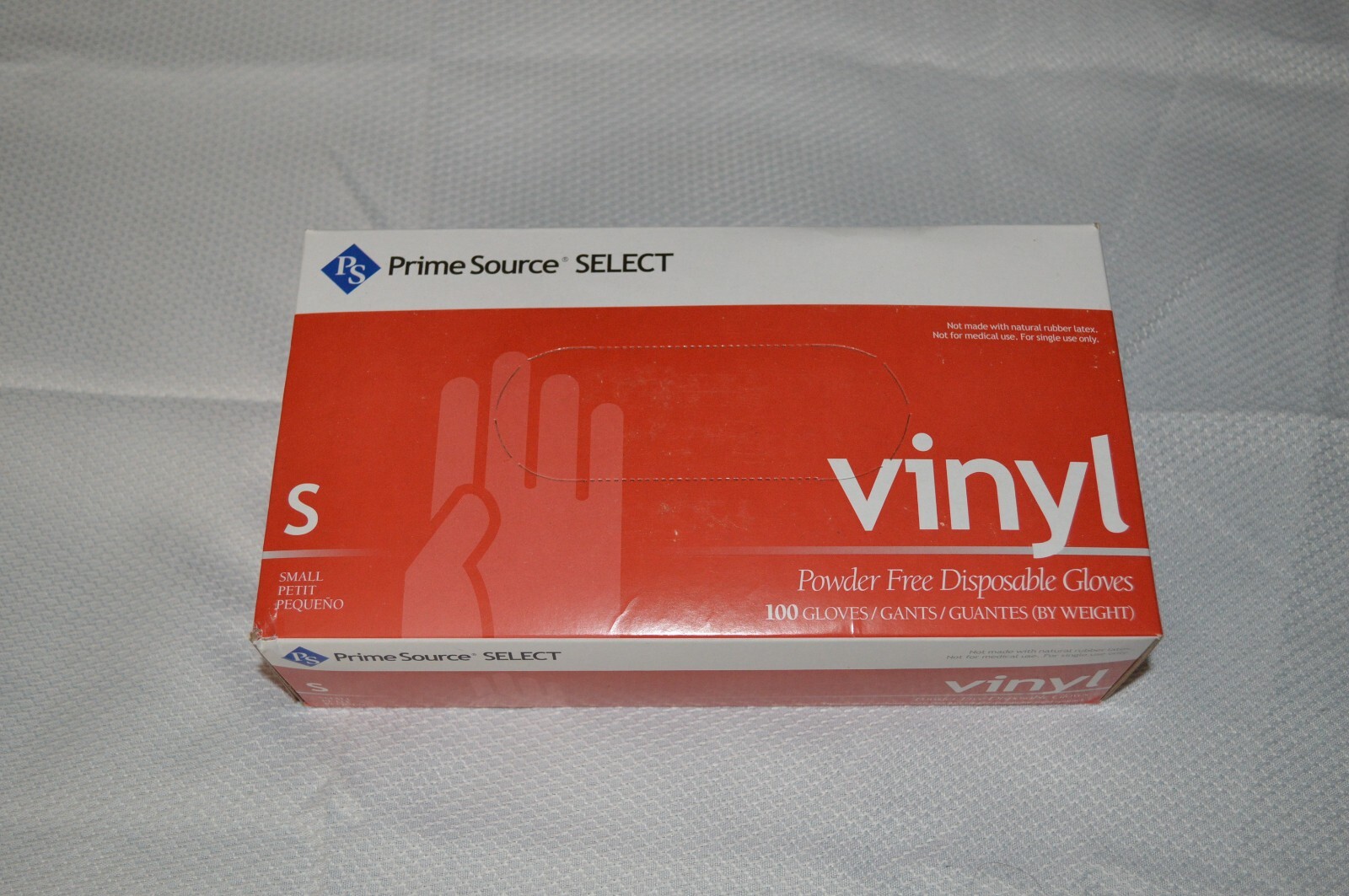 PRIME SOURCE SELECT ~ VINYL GLOVES ~ POWDER FREE ~ 100 COUNT ~ SMALL