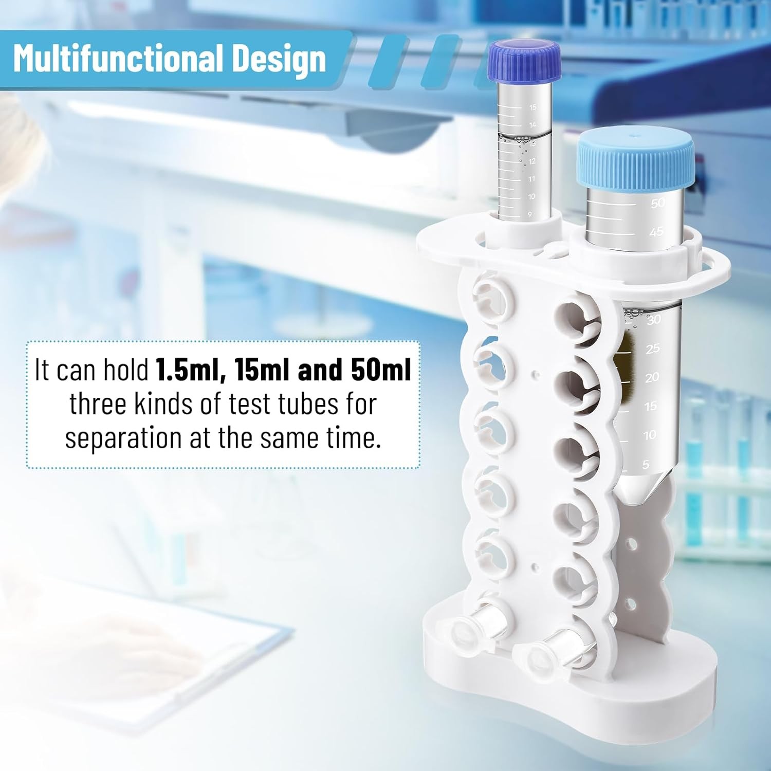 Magnetic rack separator 1.5mL Eppendorf tubes for DNA, RNA, purification