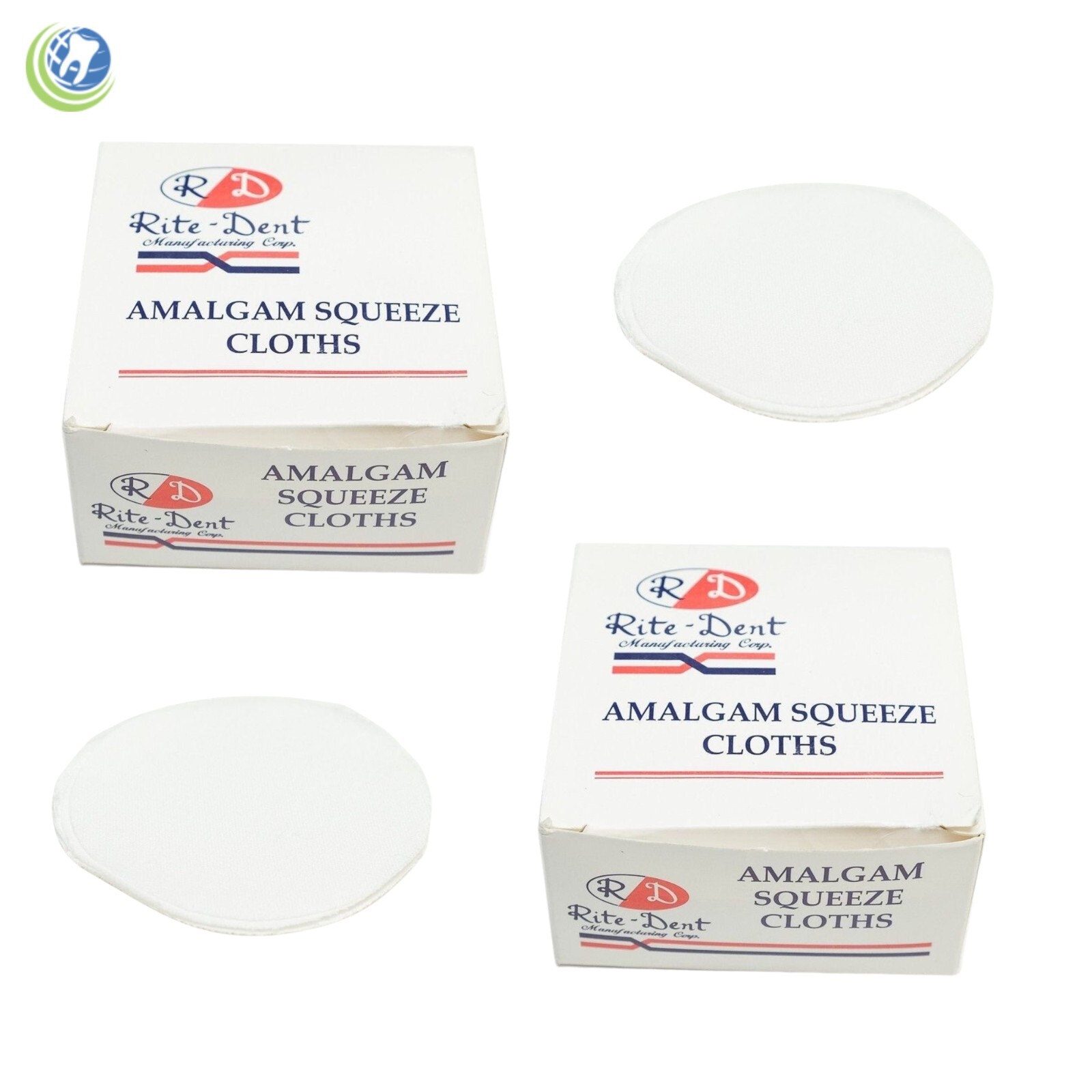 DENTIST DENTAL AMALGAM SQUEEZE CLOTH 3″ DIAMETER 100% WHITE COTTON 100/BOX