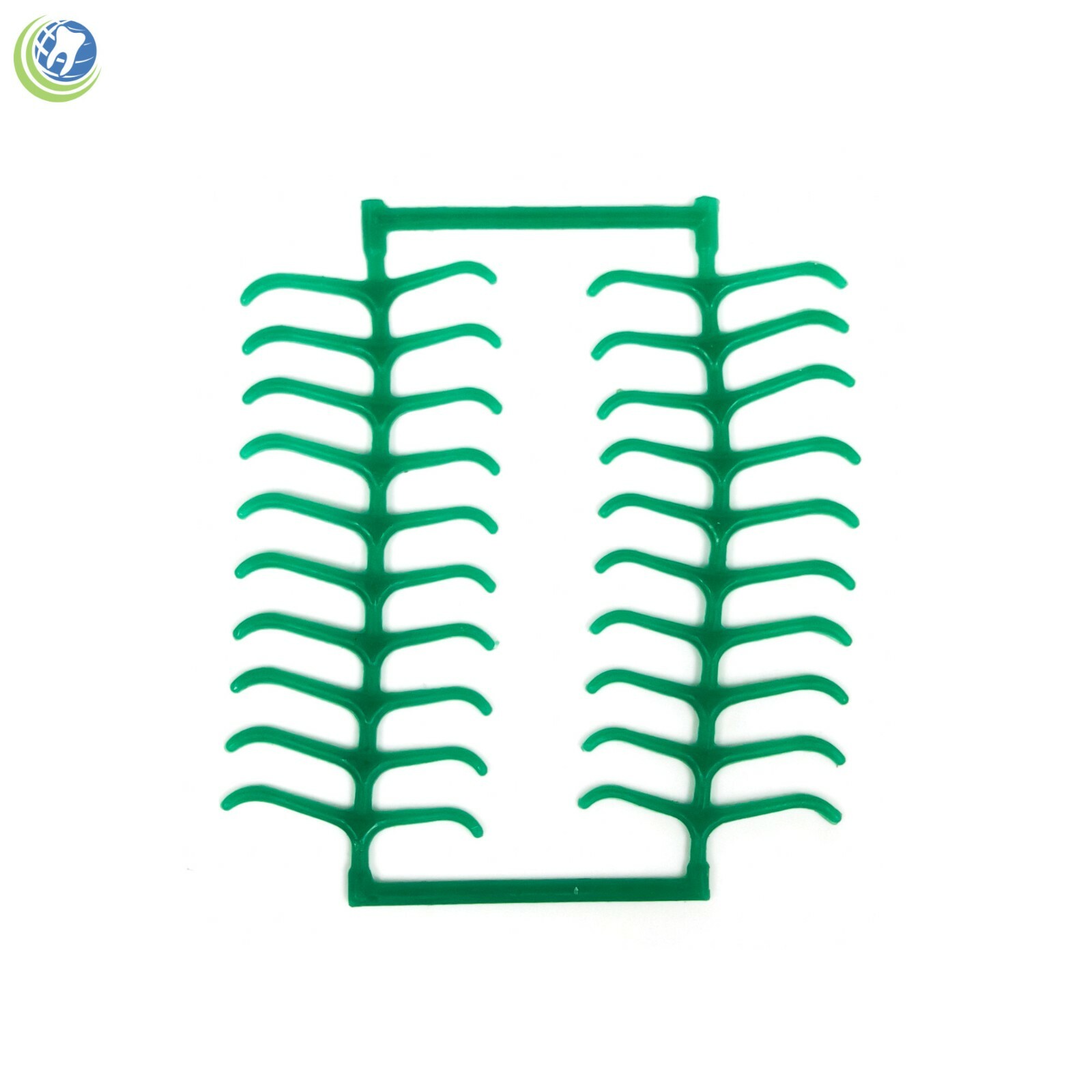 Dental Lab Wax Clasps Pre-molar Patterns 10 Sheets (200 Clasps) Green Casting