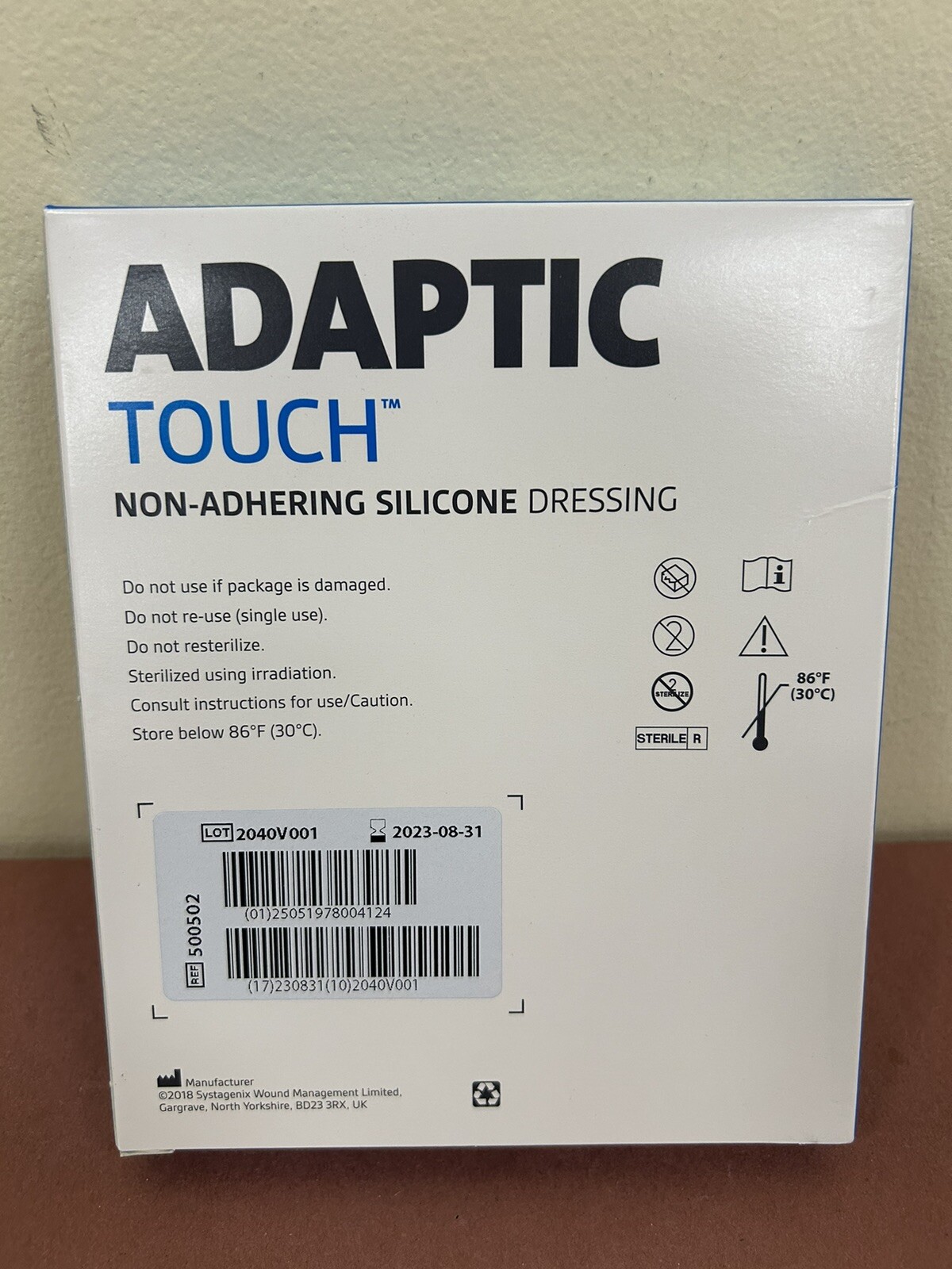 KCI Adaptic Touch Non-Adhering 3”x4.25”Silicone Dressing