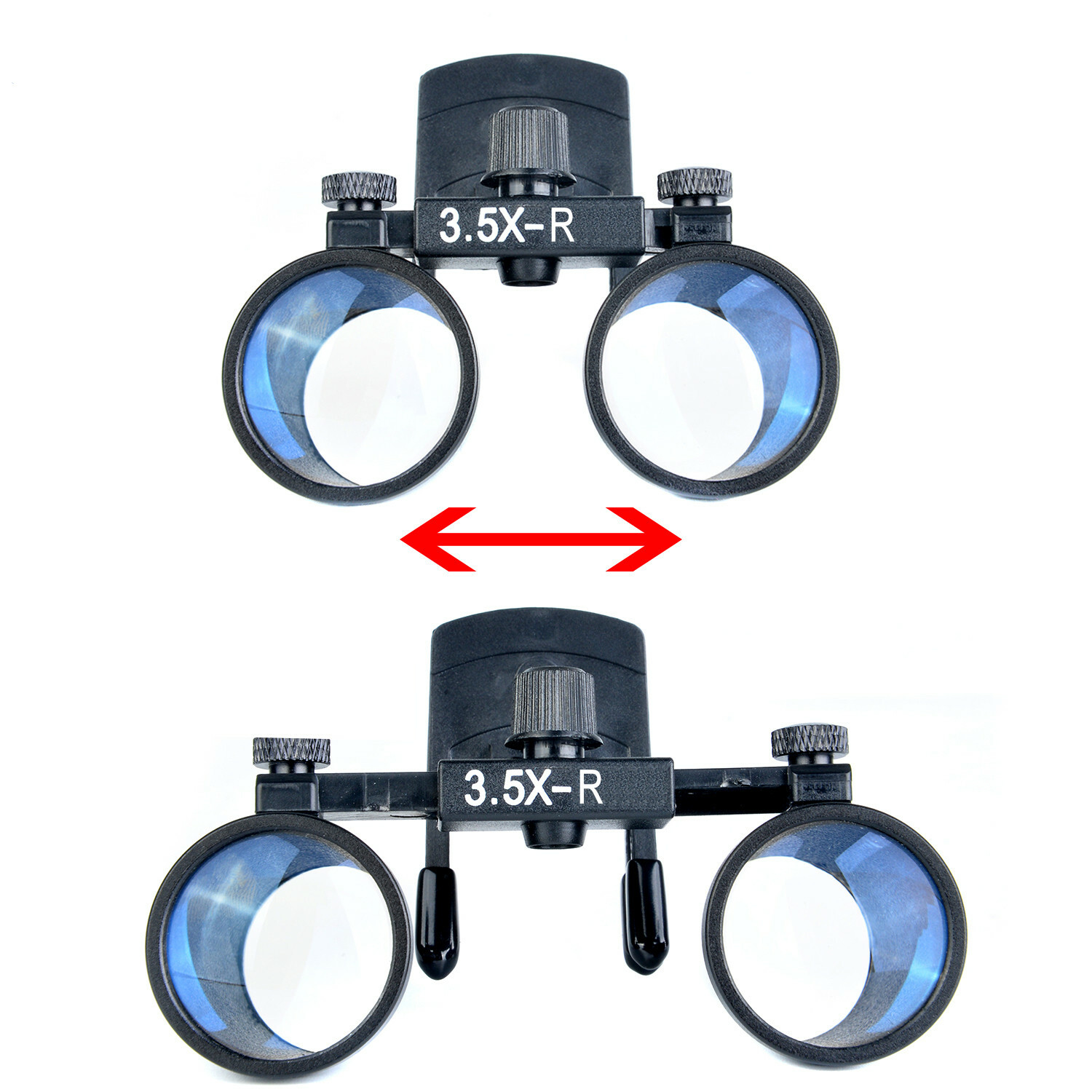 Dental 3.5X-R Clip-On Optical Glass Surgical Binocular Loupes DY-110 US STOCK