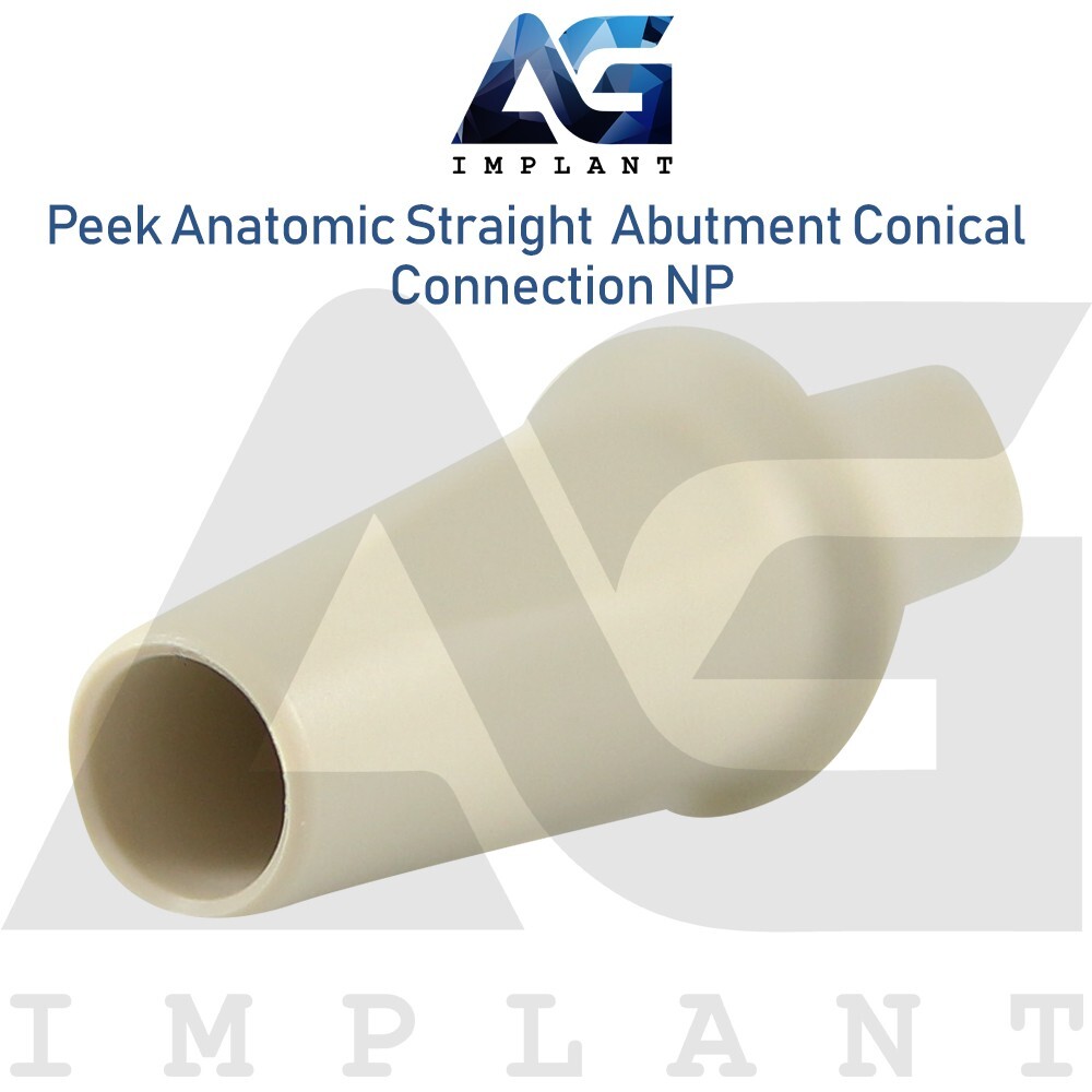 10 Peek Temporary Anatomic Straight Prosthetic System NP Conical Connection
