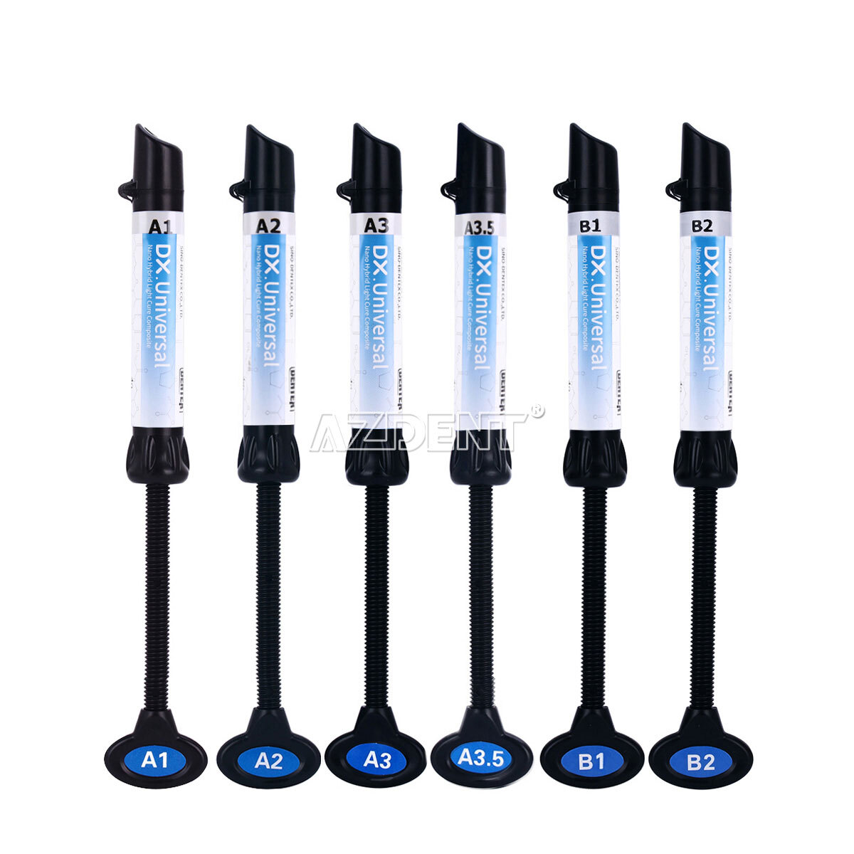 DENTEX Universal Dental Light Cure Composite Resin Shade A1 A2 A3 A3.5 Syringe