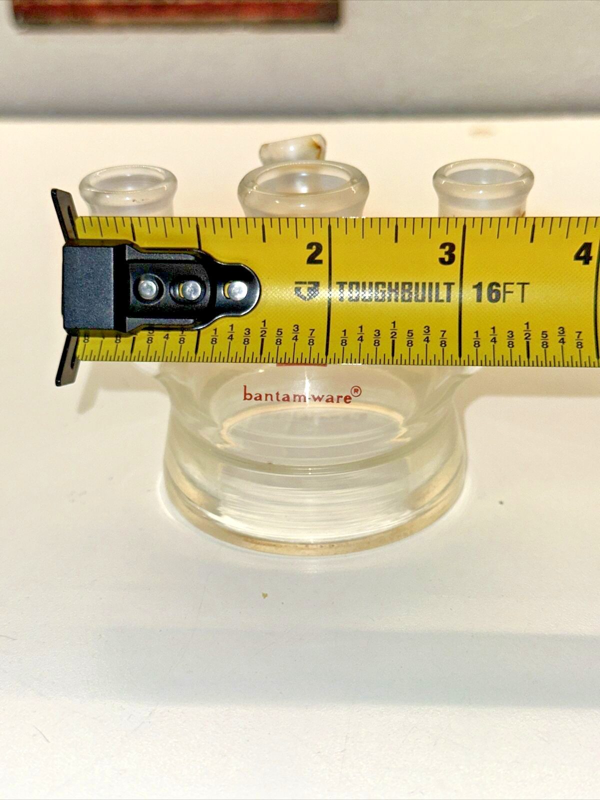 Kontes Bantam ware 4 Neck Reactor Head, 19/22 Center & 14/20 Sides, 10/19