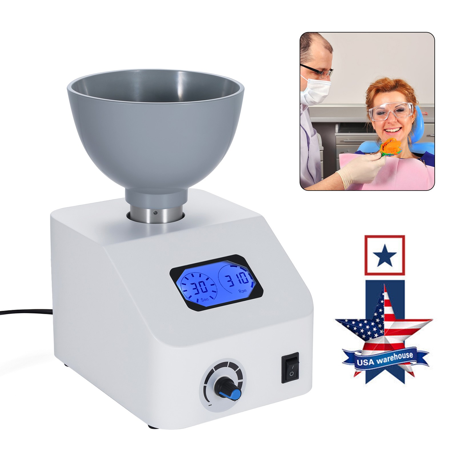 DENTAL LAB IMPRESSION MATERIAL ALGINATE MIXER 110V UPS
