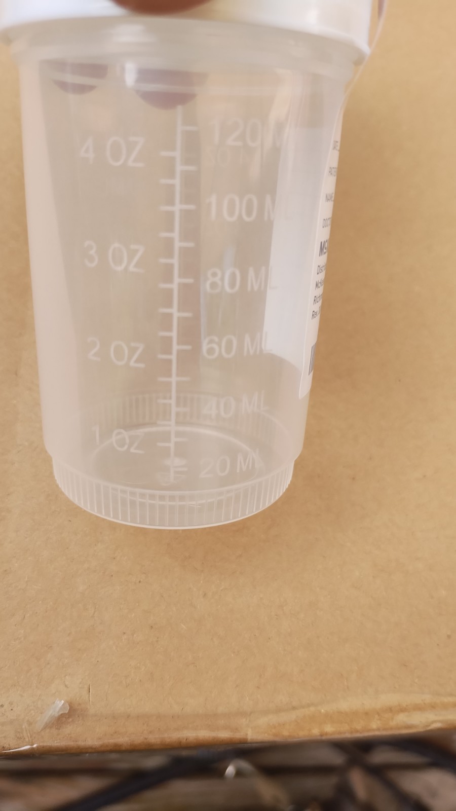 McKesson Specimen Container Screw Cap 120 mL (4 oz.) 300 Ct