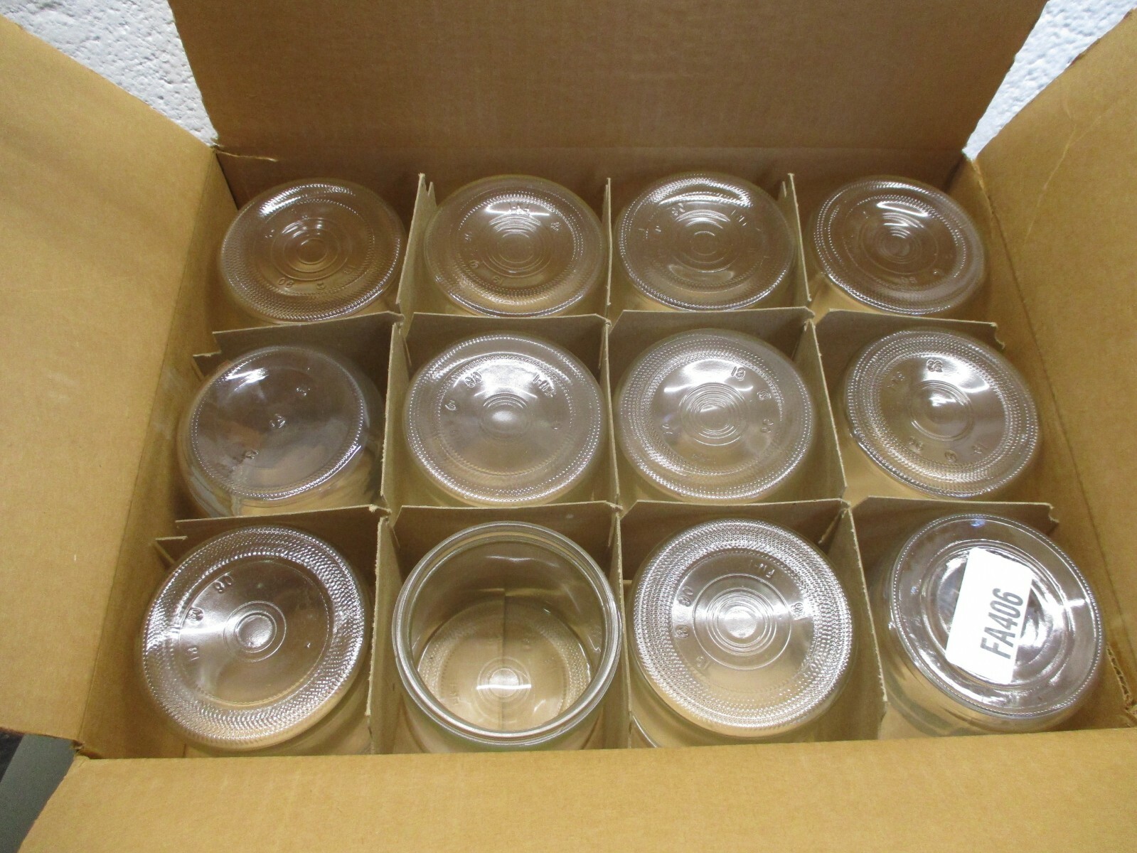 CASE OF 12 VWR Trace Clean 16OZ Straight Wide Mouth Jars Clear 742037 061410