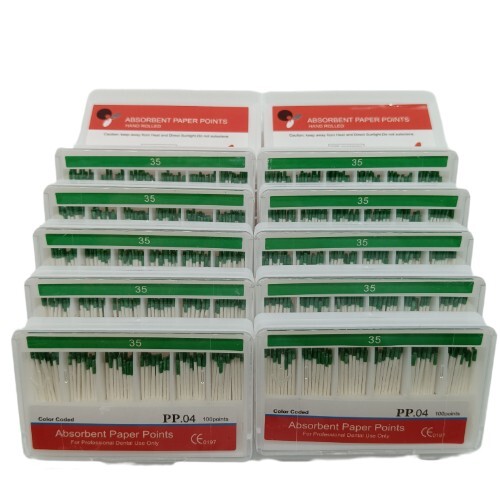 10 Packs Dental Endodontics Absorbent Paper Point Taper 0.04 35# 100pcs/pack