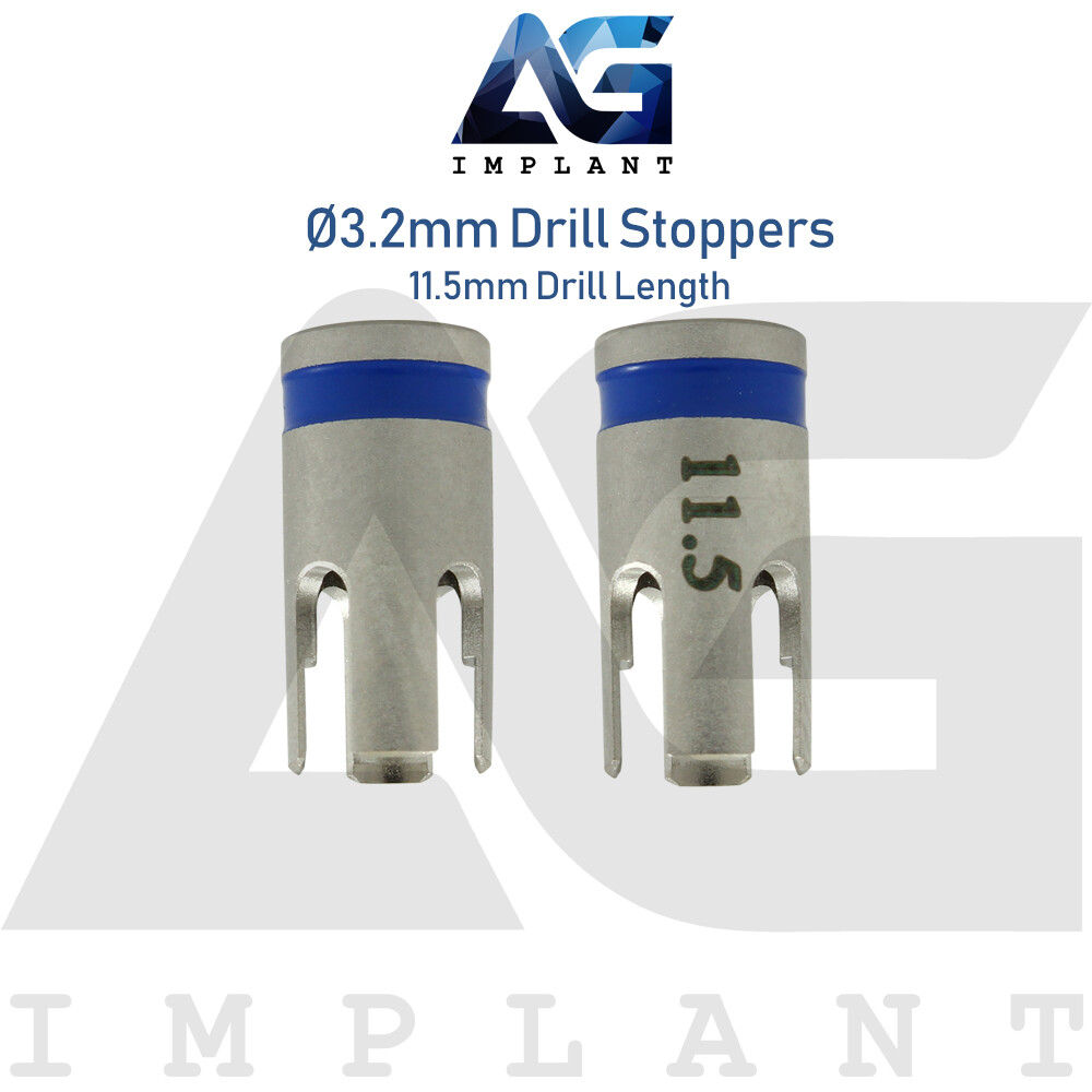 5 Drill Stoppers Ø3.2mm & Drill Set External Irrigation Sur gical Dental Tool