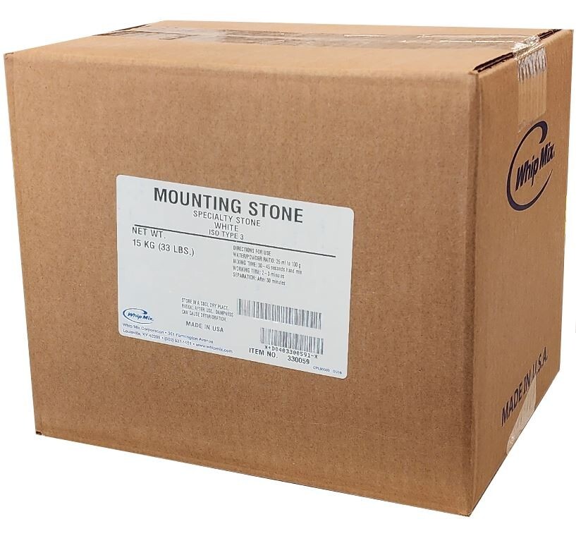 *1-Pack* Whip Mix Mounting Stone Specialty Stone ISO Type 3 White 33 LBS 330059