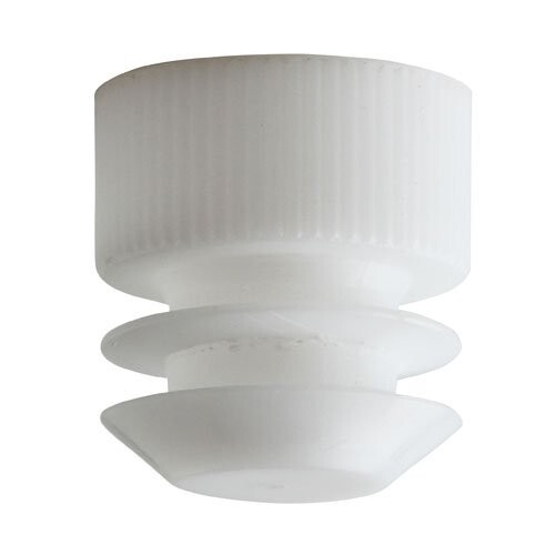 Test Tube Cap, Flange Type, 16mm, White, Karter Scientific 208D1 (Pack 10000)