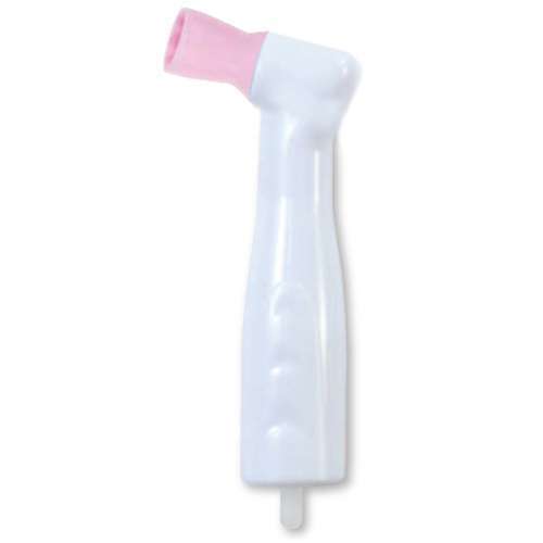 Premium Plus White Body 105deg Prophy Angle with SOFT Cup Pink Color, 100/Pk