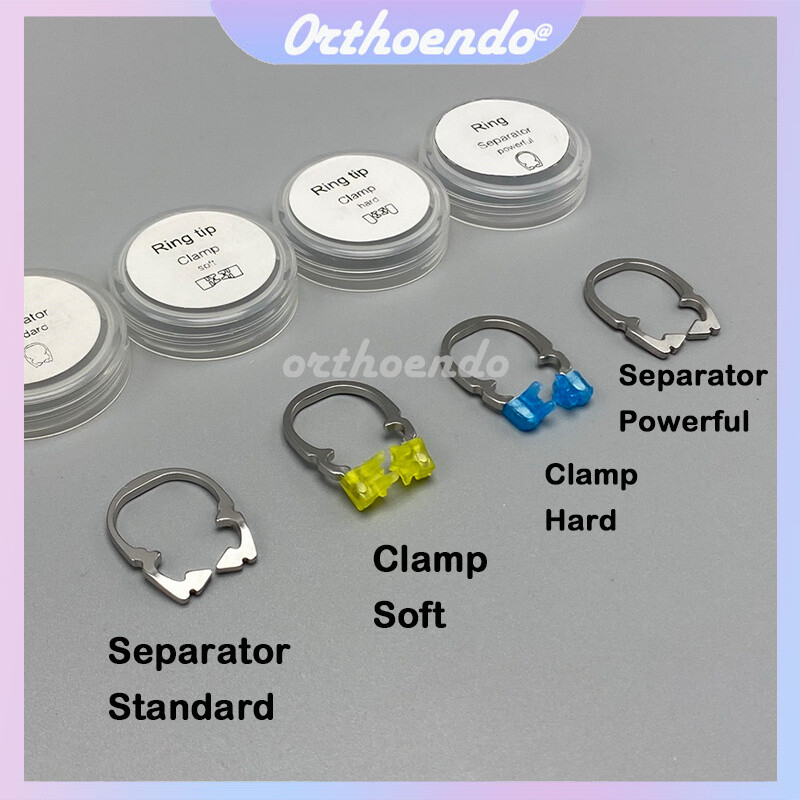 1pcs Dental Matrix Bands Sectional Matrices Clamp Metal Clamps Separator 4 Sizes