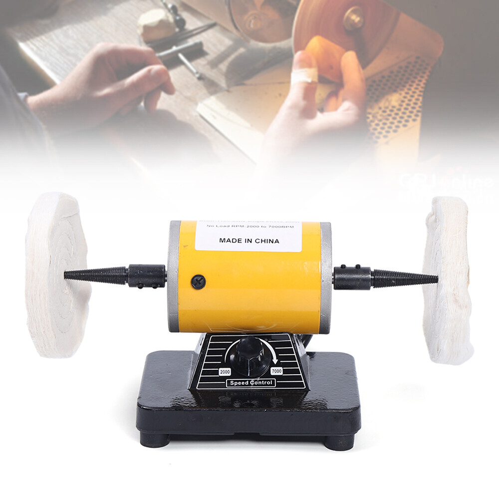 200W 110V Mini Dental Bench Lathe Buffing Polishing Machine Jewelry Polisher