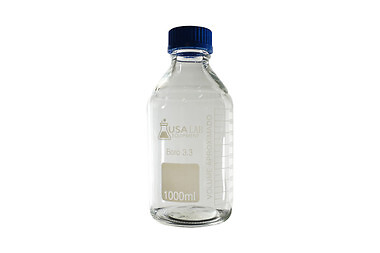 USA Lab Glass Media Storage Bottles Borosilicate 3.3 with GL45 Screw Cap 100M…