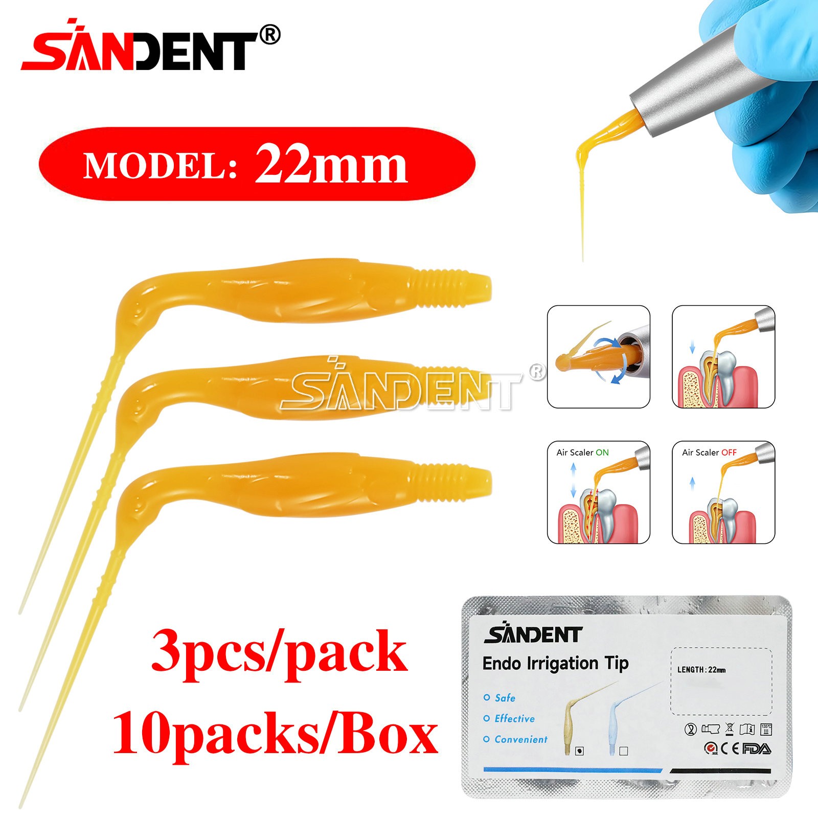 Dental Endodontic Endo Irrigation Needle Tip Disposable Root Canal Syringe Tips