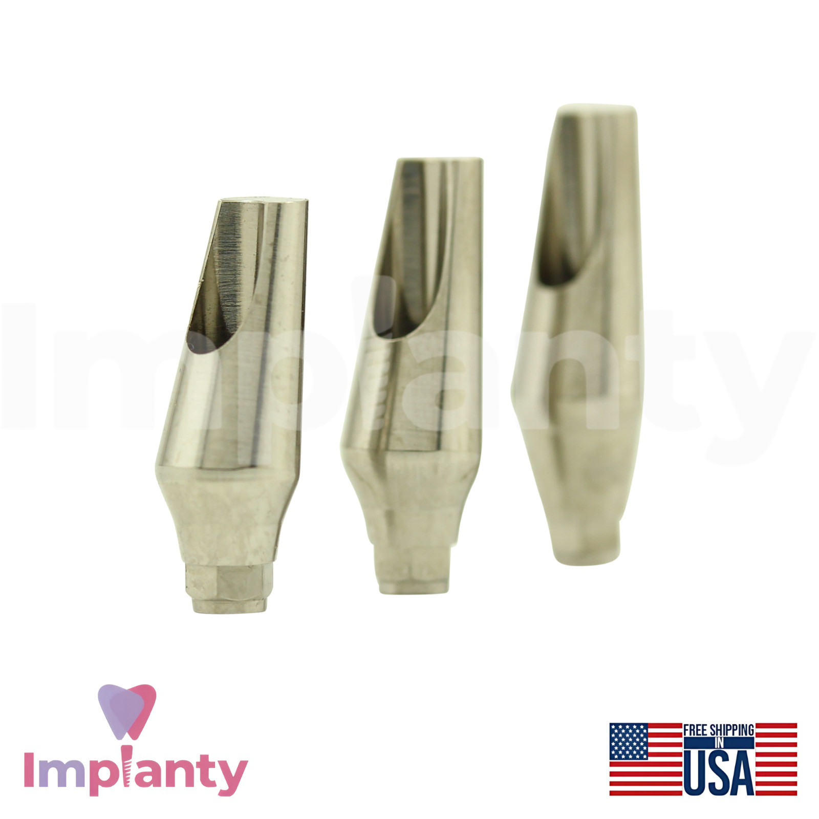 5x DENTlUM® Compatible Angled Dental Prosthetic 15° Ø4.5mm Int Hex Connection