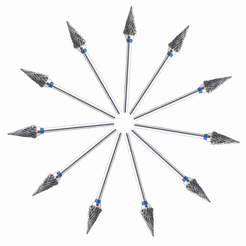 1Box Dental Lab Tungsten Carbide Bur Polisher Drill Cutter HP Shank M060GX 10pcs