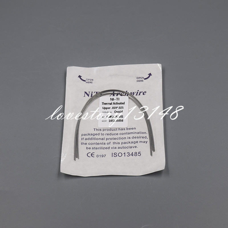 10/100Packs Dental Rectangular Arch Wire Heat Thermal Activated Niti Upper/Lower