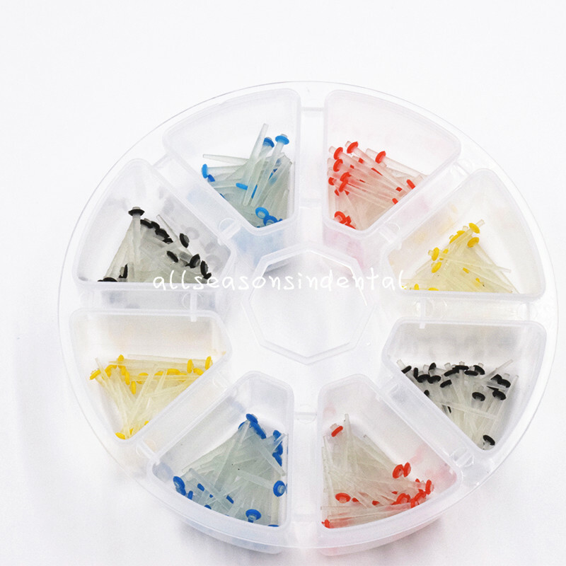 200 Pcs Dental Fiber Post Glass Quartz Teeth Restorative 1.0 1.2 1.4 1.6 1.8mm