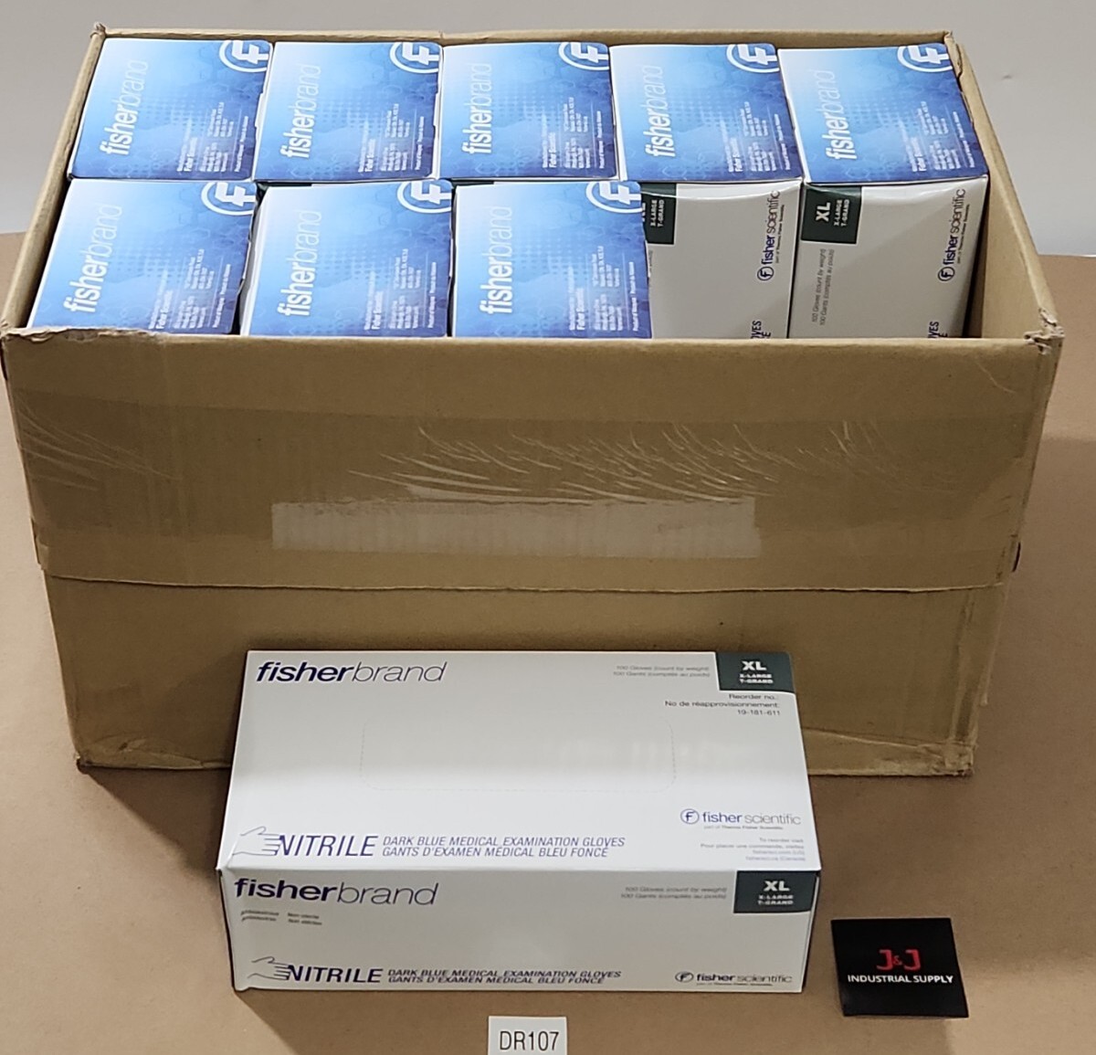 *NEW* CASE OF 900 Fisher Scientific 19-181-611 XL Medical Examination Gloves