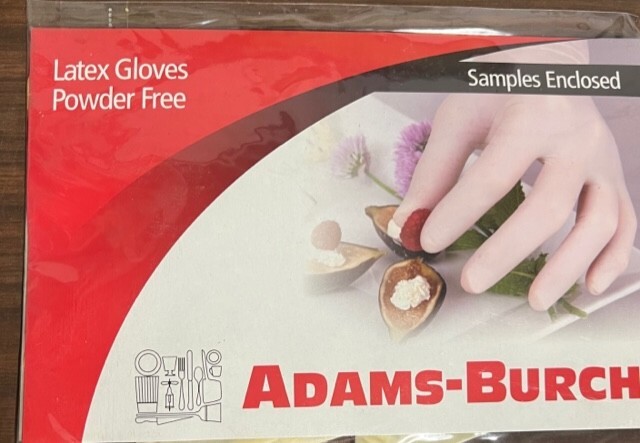 Adams Burch Latex PF All in 1, Small Through X-Large 8 gloves/Kit – 100 Kits/Box