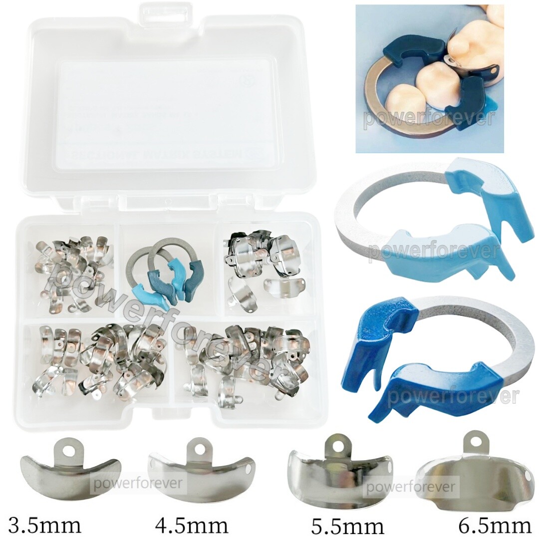 Dental Sectional Contoured Matrix System Matrices Bands Clip Clamp Holder Ring