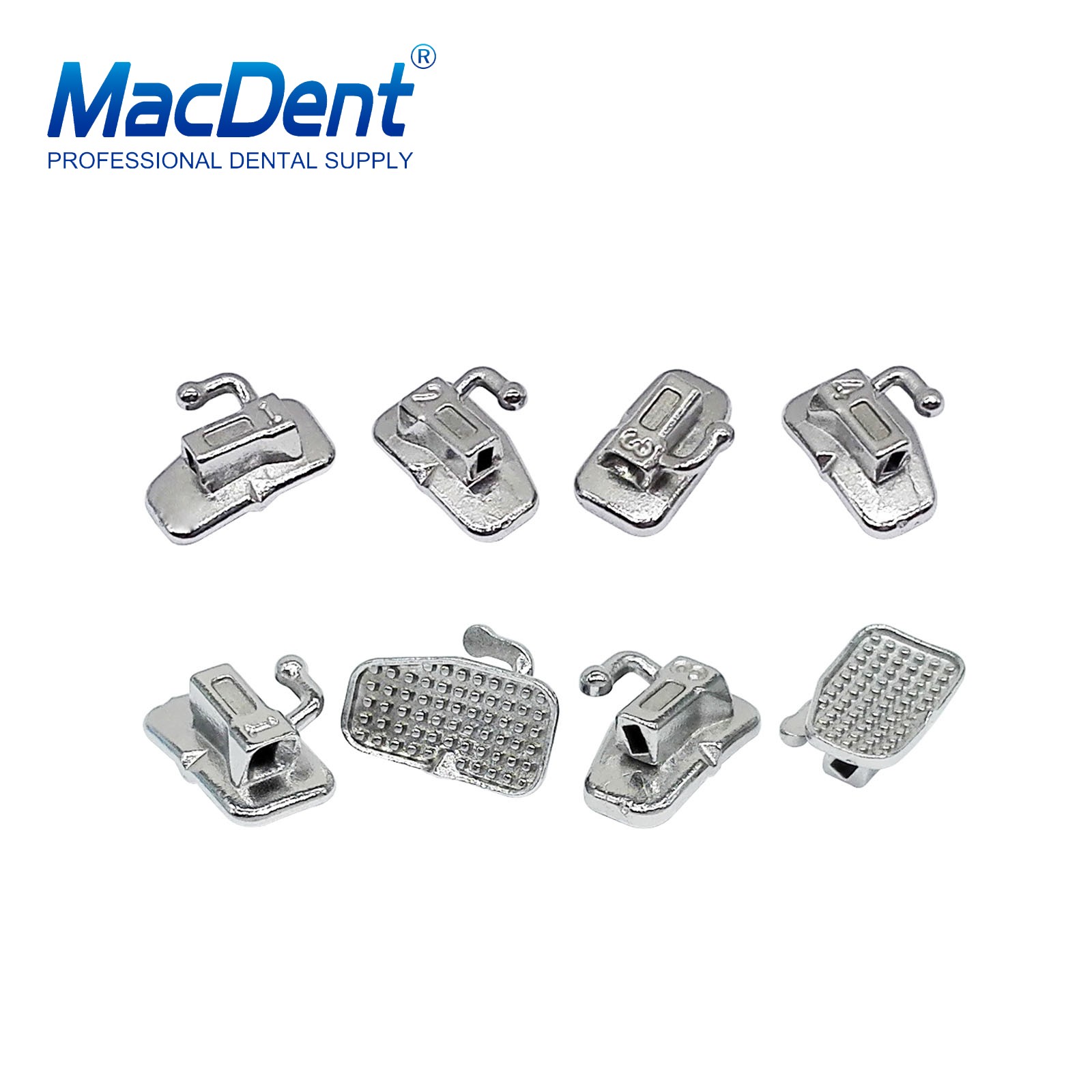 50Set Dental Orthodontic Buccal Tube 1st 2nd Molar Tube Roth MBT 022/018 MacDent