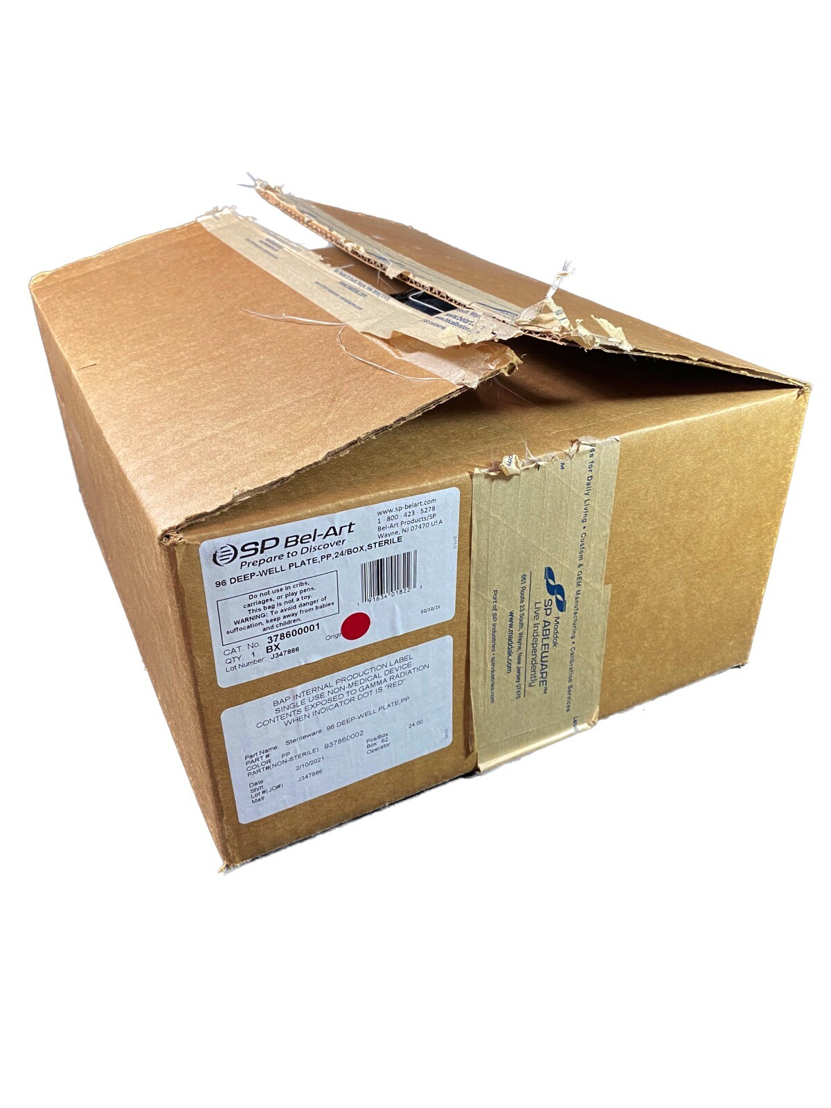 BEL-ART SP Scienceware 96 Deep-Well Plates Polypropylene 378600001 (24/cs)