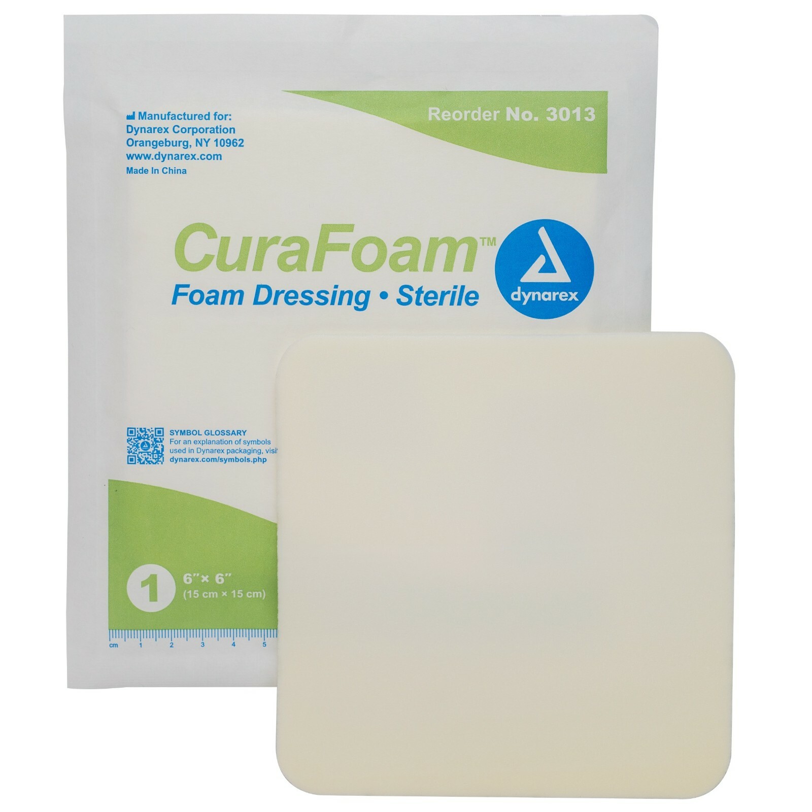 Chronic Advanced Wound Care, Ulcers, CuraFoam Foam Dressing 6X6 In Sterile 3013&