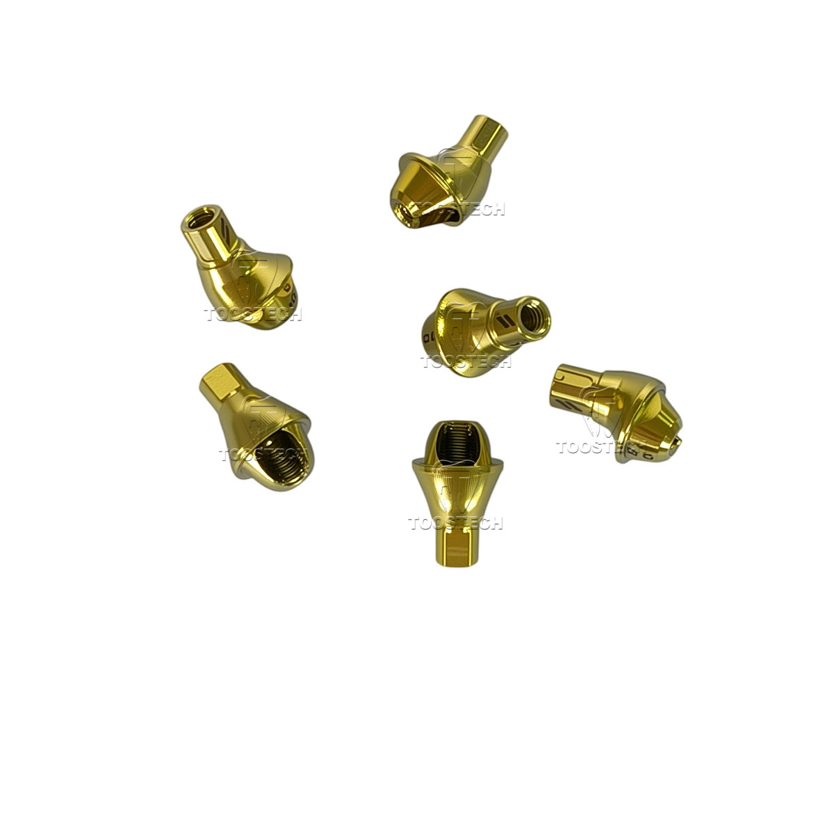 3pcs multi unit angled abutment fits to Straumann ITI NC/RC 17 degree D4.6mm