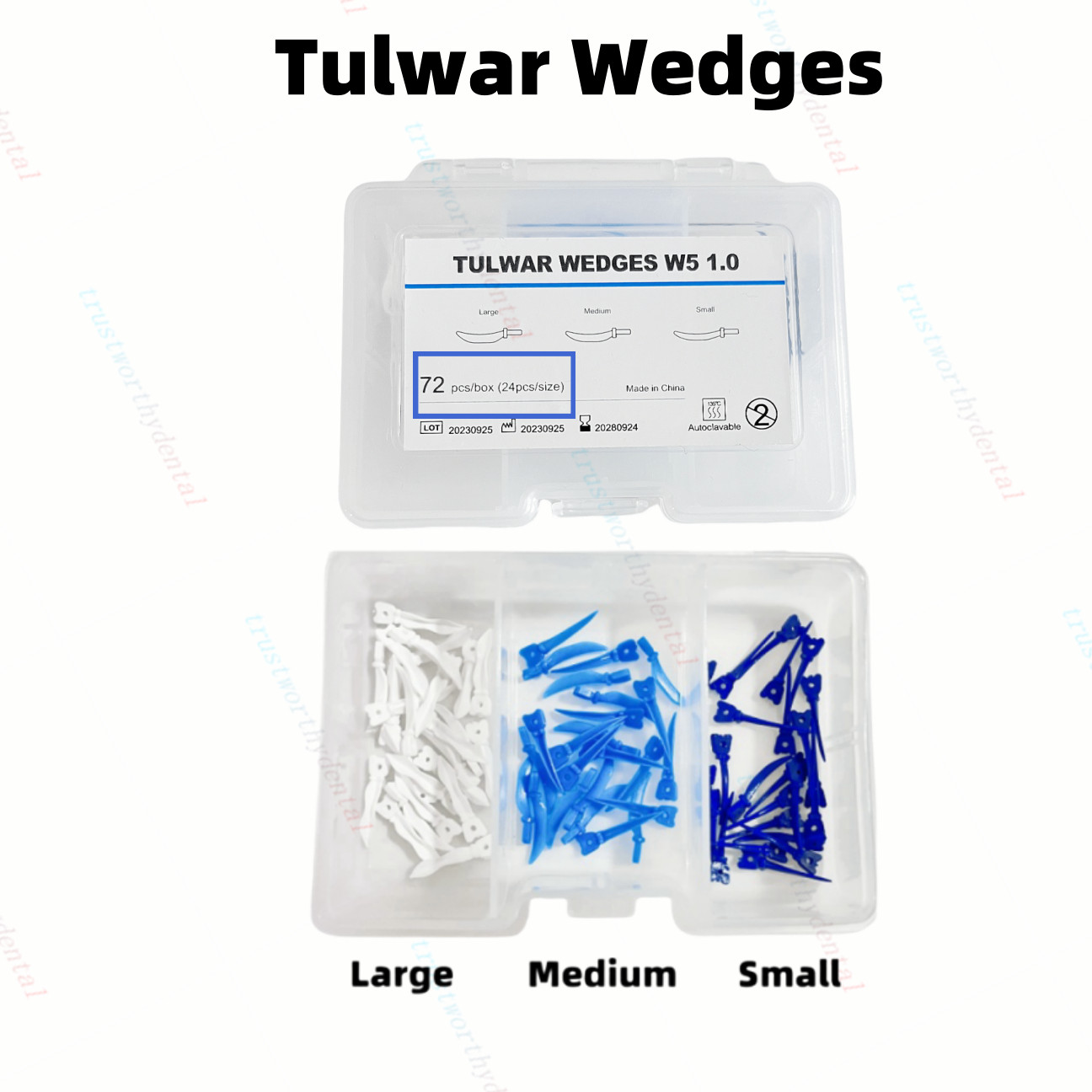 Dental W5 1.0 Tooth Tulwar Wedges Diastema Fitwith Palodent Plus Style Matrix