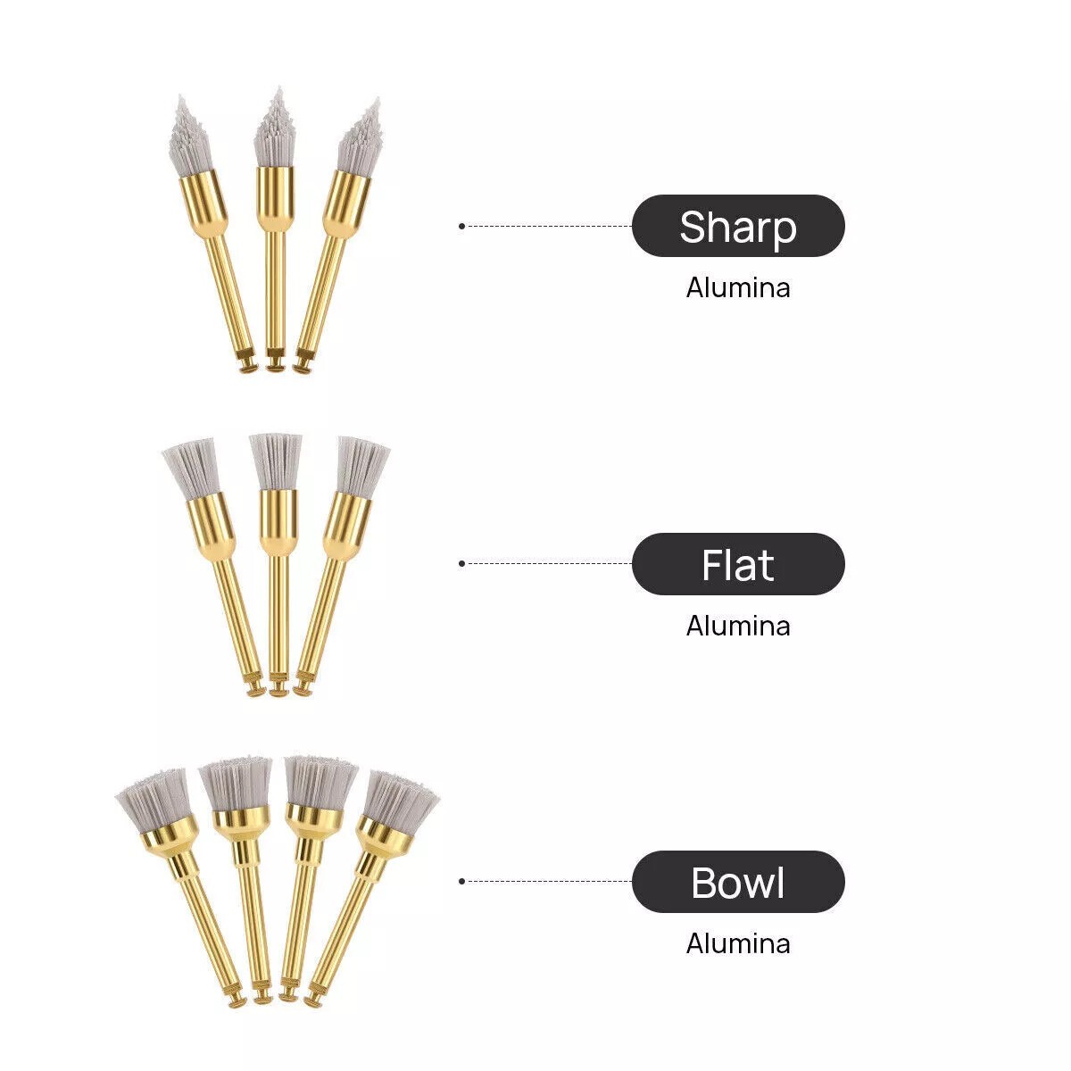 Dental Composite Polishing Kit Diamond Removal Bur RA HP Wheel Discs Point Brush