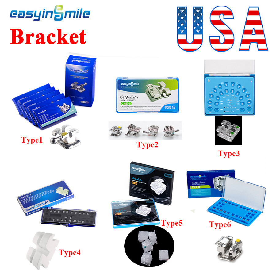 Dental Ortho Bracket Matal Brace Roth/MBT 345 Self Ligating Metal/Ceramic Braces