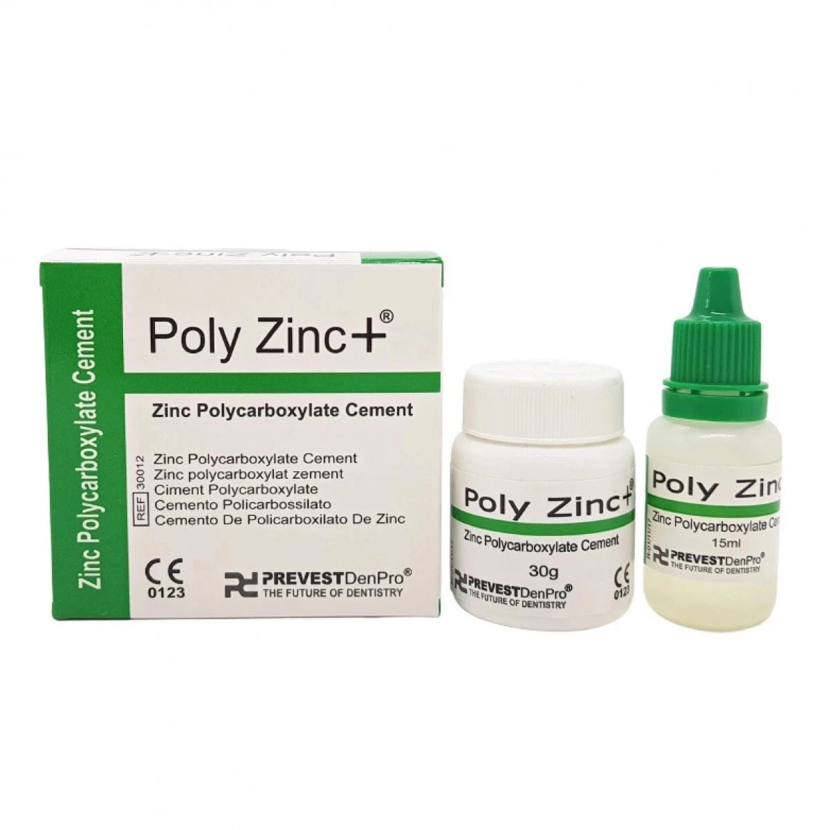 Crown Bridges Dental Prevest DenPro Zinc Polycarboxylate Cement Poly Zinc+ FS