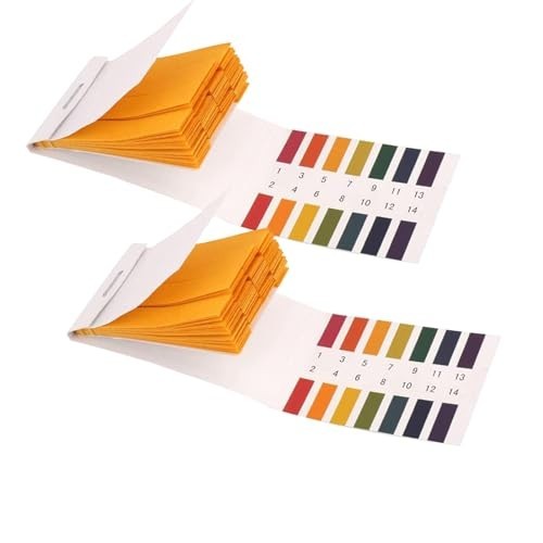 2 Pack pH Test Strips 160 Strips Universal 1-14 Litmus Paper Water Soil