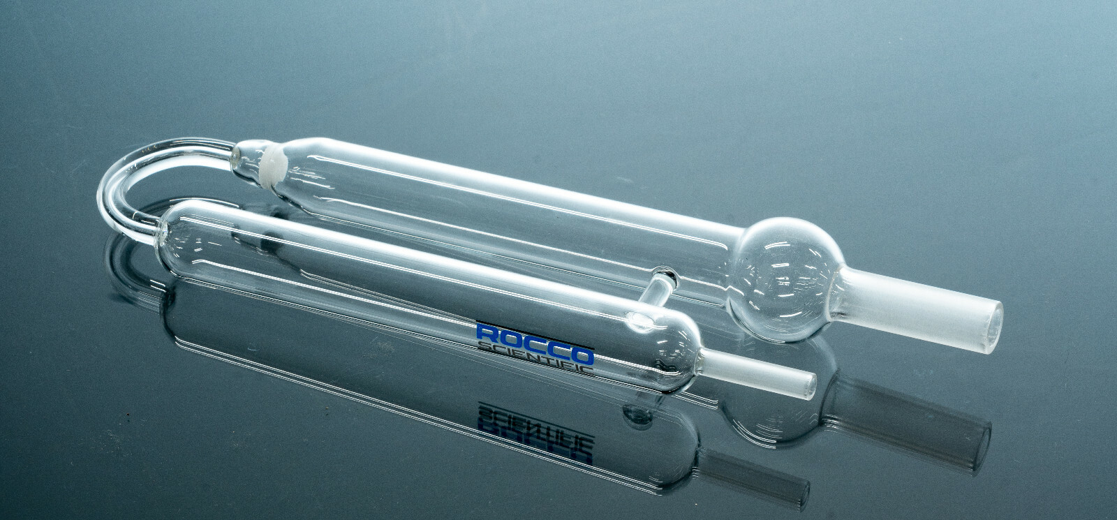 NEW GLASS 25ML SPARGE PURGE TUBE W/ GLASS FILTER