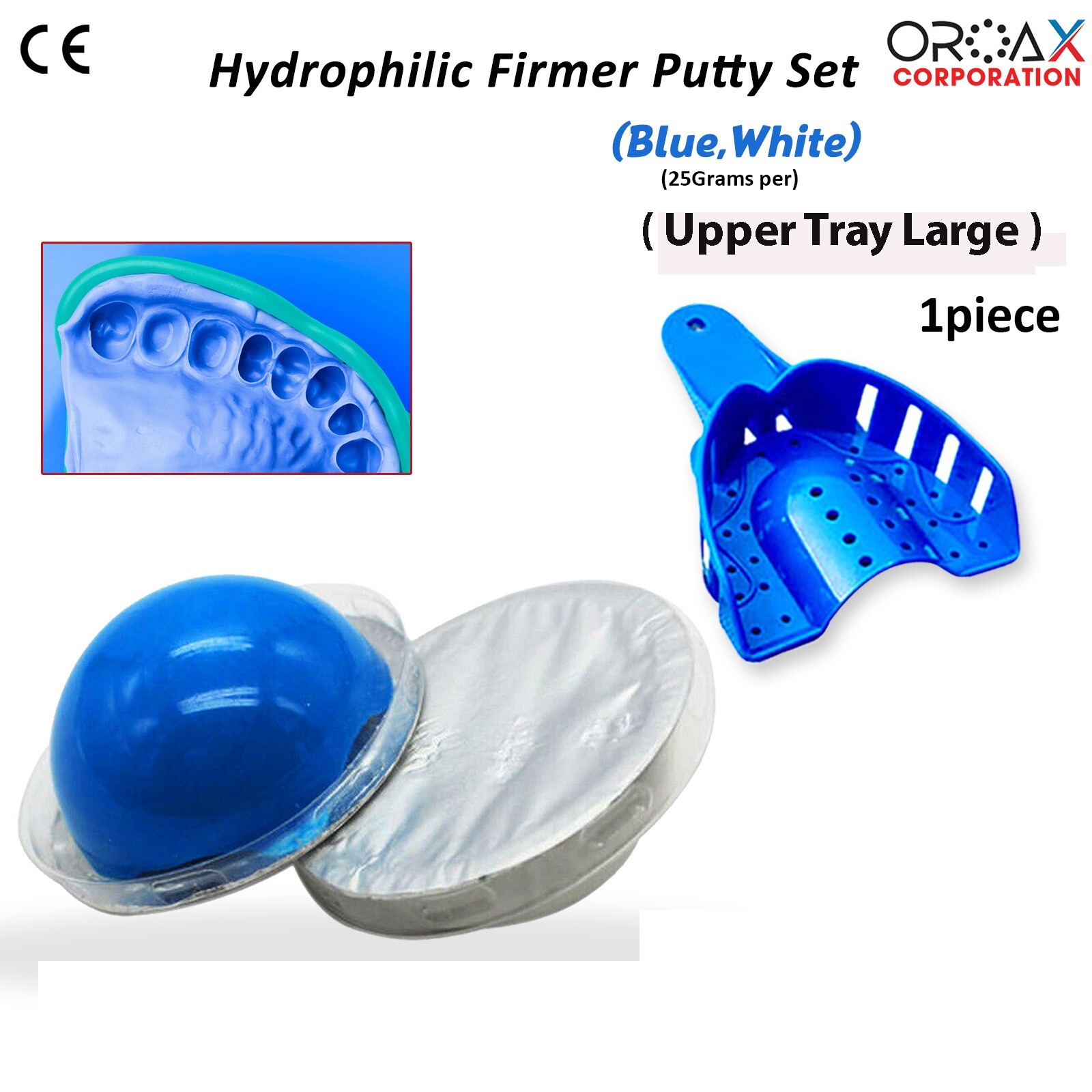 Dental Mould Impression Putty Teeth Silicon Mould Hydrophilic Large Upper Tray