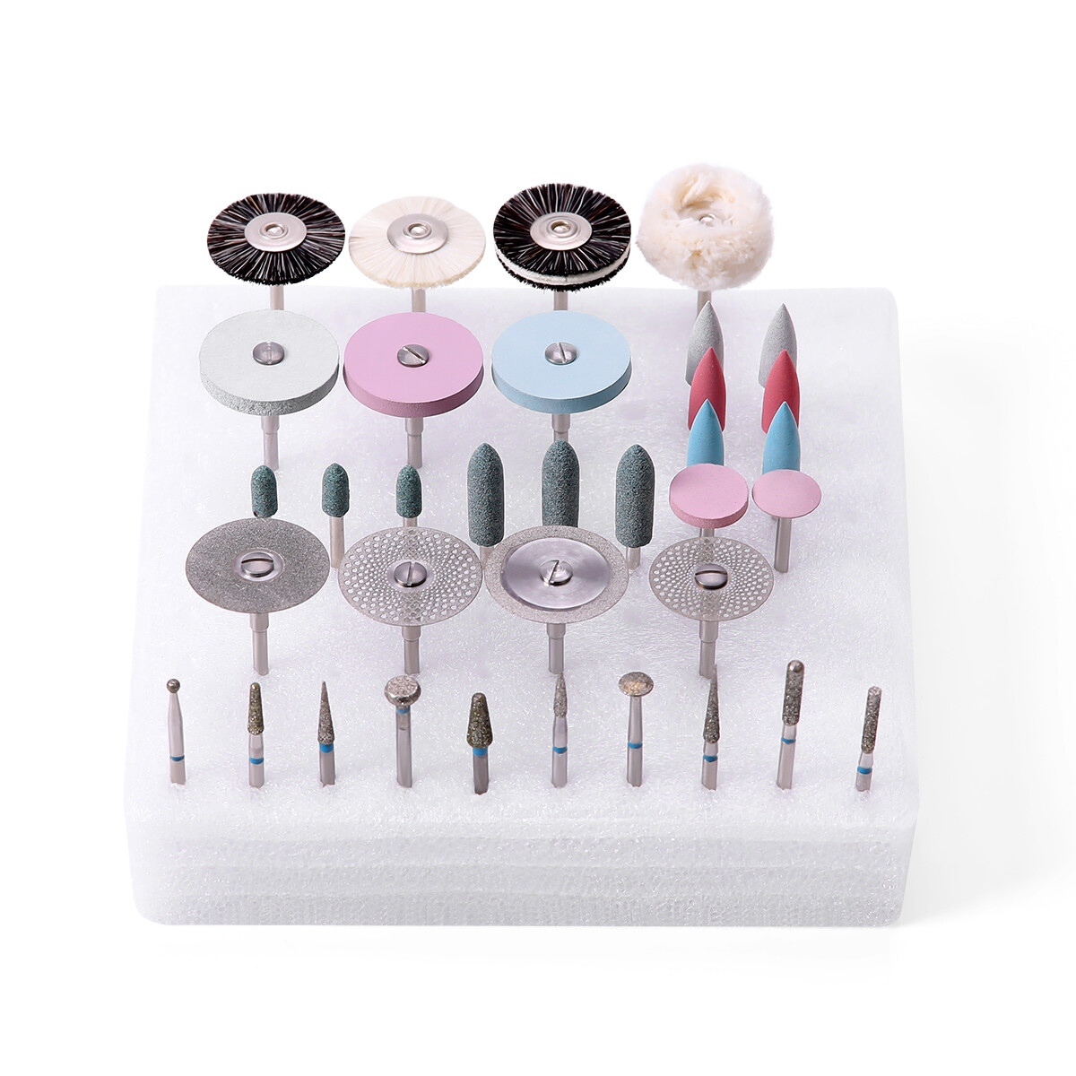 Dental Low Speed Handpiece Kit Contra Angle Straight Air Motor / Polishing Kit