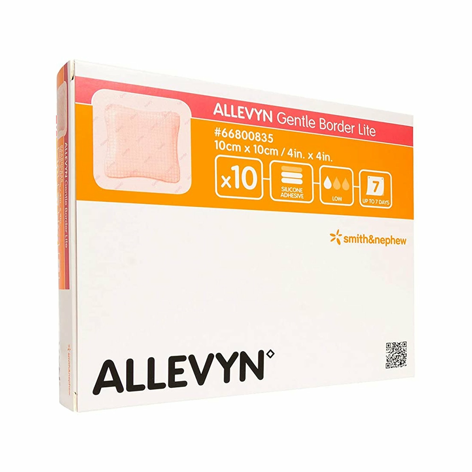 Smith & Nephew Allevyn Gentle Border Lite Thin Foam Dressing 4 x 4″ 60 per Case