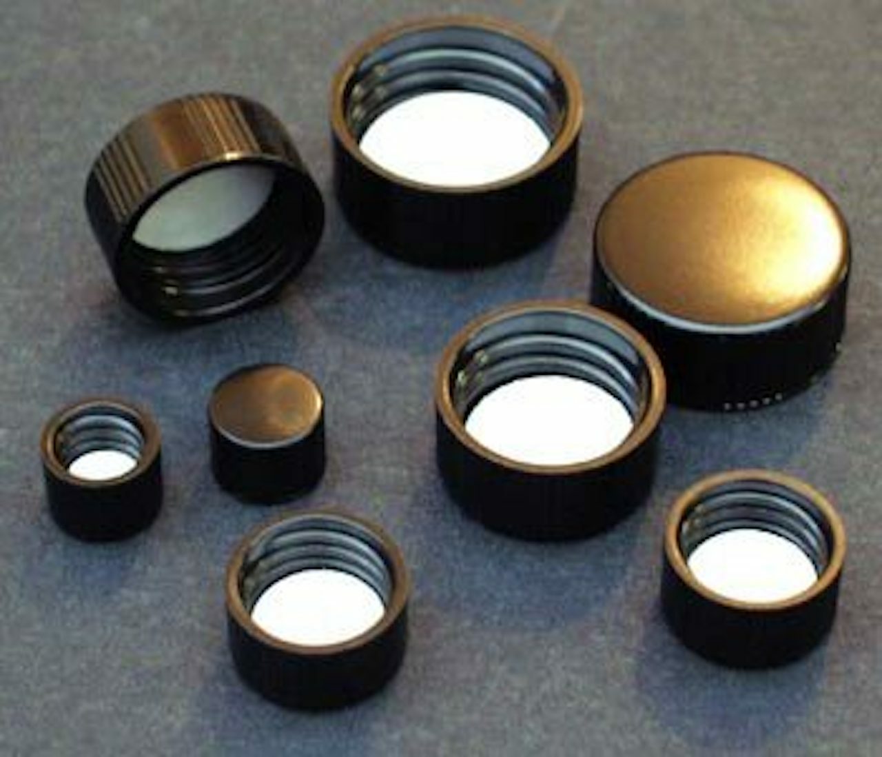144 Pcs AMBER 1 Dram Glass Vials W/Screw Cap Foam Liner [15mmx45mm)